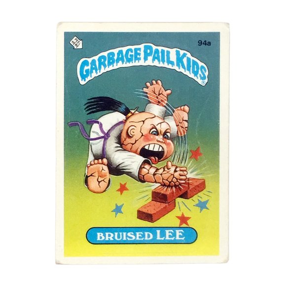 1986 Garbage Pail Kids Set 94a & 94b (Bruised Lee & Karate Kate Trading Cards) - Picture 2 of 4